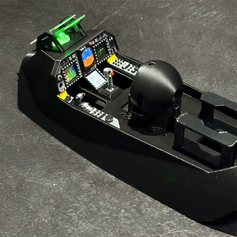 Brushless Motor Thrust Test Stand - 1 adet ölçekli kokpit kanopisi RC